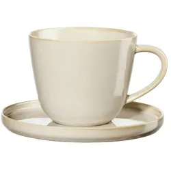 ASA Selection coppa Kaffeetasse mit Unterteller, tofu Ø13,5 cm 0,25l