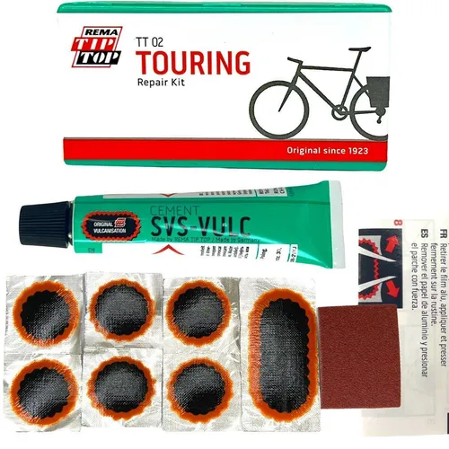 Rema Tip Top Fahrrad Schlauch Bike tire Reparatur Flickzeug Set TT 02 Touring