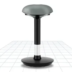 FLEXISPOT Ergonomie Wobble Hocker Arbeitshocker Bürohocker Ergonomische Stehhilfe Hoch verstellbar Sitzhocker Drehhocker Perfekt für Stehpult (Grau) - Grau