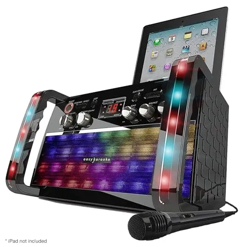 Easy Karaoke EKS213BT Bluetooth-Karaoke-Maschine - Karaokemaschine mit integriertem Lautsprecher und Bluetooth, ideal für Partys und einfach zu transportieren. Genießen Sie Tausende von HD-Karaoke-Songs!