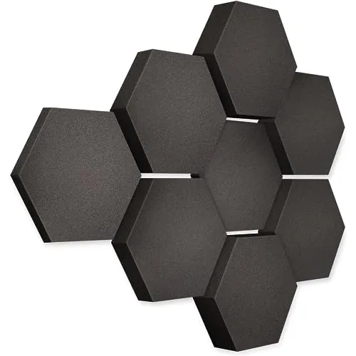platino24 Schallschutzpaneel Edition LOFT 8 Elemente 3D - Wandpaneele zur Schalldämmung, 8 hochwertige Akustikelemente für optimale Raumakustik. Handgefertigte Qualität mit flammhemmenden Eigenschaften, ideal für Musikzimmer oder Heimkinos.