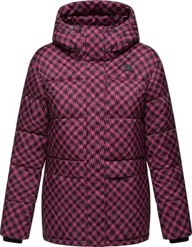 Ragwear Steppjacke Wikesh Print in Rosa, EU M - Funktionsjacke mit stylischem Print, ideal für aktive Frauen, die Wert auf Nachhaltigkeit legen. Jetzt versandkostenfrei auf Spartoo.de bestellen!