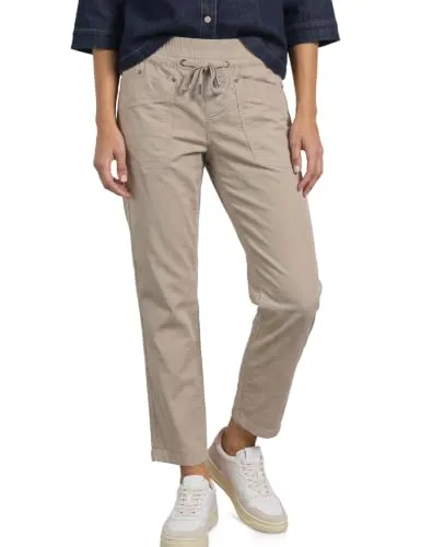 Street One Slim Leg Cordhose im Loose Fit Fading Sand 42 in beige von Street One