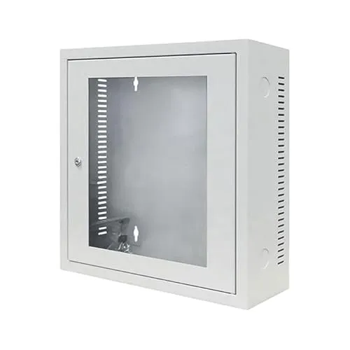 DSIT 3HE Wandschrank Weiß mit Glastür - Platzsparender Patch-Schrank - Computer- & Server-Racks mit 60 kg Traglast, ideal für Patchpanel oder Switch. Abschließbar und mit flexibler Türöffnung für einfachen Zugang.