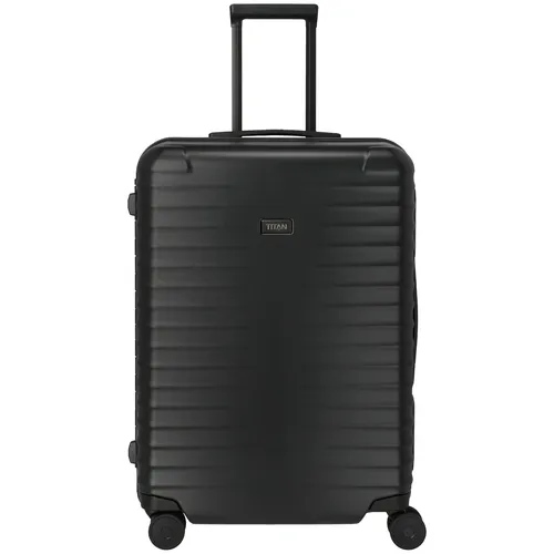 Titan Overseas 4-Rollen Trolley schwarz 3000145-01 - Trolley mit 4 Rollen, 69 cm, besonders leicht und wendig für stressfreies Reisen.