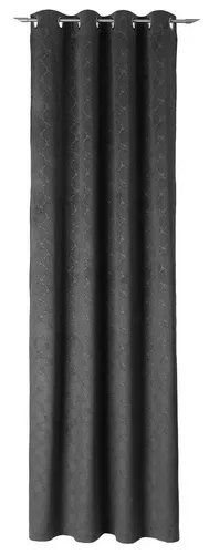 JOOP! Ösenschal Emboss – Grauer Synthetikschal mit Stil - Eleganter JOOP! Ösenschal Emboss in Grau, aus hochwertigem Synthetik gefertigt. Ideal für stilvolle Fensterdekoration. Maße: 140 cm Breite, 1 cm Höhe. Perfekt für Ihr Zuhause!