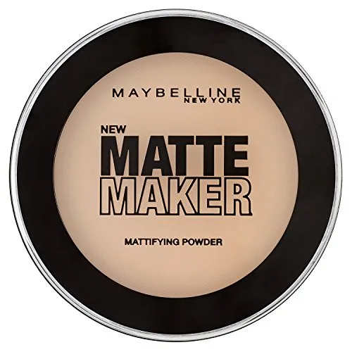 Maybelline New York Puder, Mattierend und langanhaltend, Matte Maker, Nr. 20 Natural Beige, 16 g