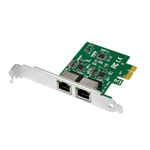 LogiLink PC0075 PCI Express Netzwerkkarte - PCI Express 2.0 x2 Netzwerkkarte für schnelle und stabile Internetverbindungen, ideal für Gaming und Streaming.