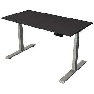 Kerkmann Smart Office Schreibtisch, elektrisch höhenverstellbar, Anthrazit/Silber, 140 x 70 cm - Kinderschreibtische mit elektrischer Höhenverstellung für ergonomisches Arbeiten, ideal für das Home Office und mit praktischer Memory-Funktion für 4 Höhen.