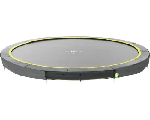 Trampolin EXIT Silhouette rund 366 cm schwarz - Trampolin, rundes Design mit 366 cm Durchmesser, ideal für Garten und Freizeitspaß für die ganze Familie.