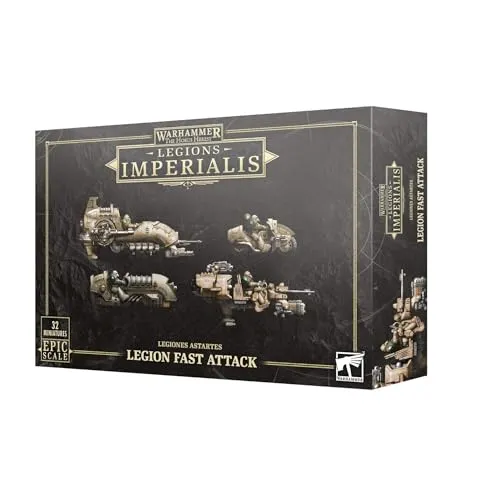 Legiones Astartes Fast Attack Set - Epic Scale von Games Workshop - GW Epic Miniaturen-Set für Warhammer Horus Heresy, enthält 18 unbemalte Kunststofffiguren für strategische Fast Attack Einheiten. Ideal für leidenschaftliche Hobbyisten.