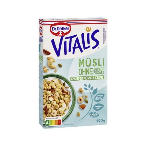 Oetker Vitalis ohne Zuckerzusatz Knusper Nüsse 400 g von Dr. Oetker