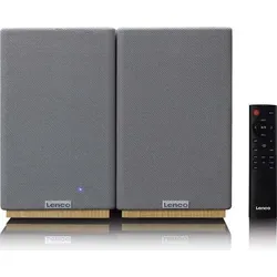 Lenco SPB-241WDGY Lautsprecher 2.0 – Elegante Bluetooth Lautsprecher mit 80W - Erleben Sie dynamischen Hi-Fi Sound in elegantem Holz-Design. Die Lenco Lautsprecher bieten 80W Gesamtleistung, Bluetooth 5.3 und vielseitige Anschlüsse für ein beeindruckendes Klangerlebnis in jedem Raum.