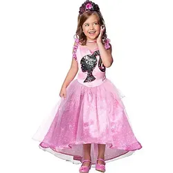 Rubie's offizielles Barbie Prinzessin Kostüm für Mädchen, Rosa, Größe 7-8 Jahre - Kostüme für Kinder, hochwertiges Material und langlebiges Design für unvergessliche Halloween-Momente.