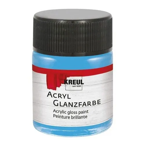 Kreul Acryl Glanzfarbe Himmelblau 50ml Glas 100ml/7,18 Euro