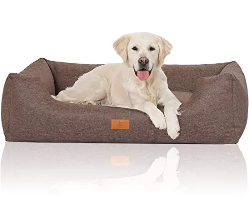 Knuffelwuff Hundebett Lotte XXL 120 x 85cm in braun von Knuffelwuff