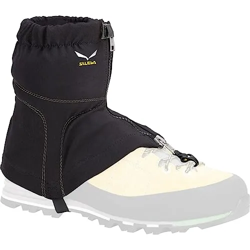 Salewa Herren Gamaschen - Schwarz, UNI - Wintersport Gamaschen mit 20 cm Höhe und Hypalon Sohlenriemen, schützen effektiv vor Schnee und sind ideal für Bergaktivitäten. Leicht und nachhaltig, perfekt für Abenteuer im Freien.
