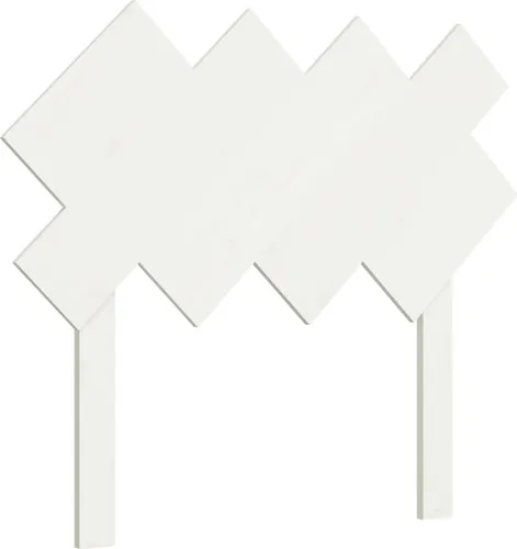 vidaXL Kopfteil Weiß aus massivem Kiefernholz 92x3x81 cm von vidaXL
