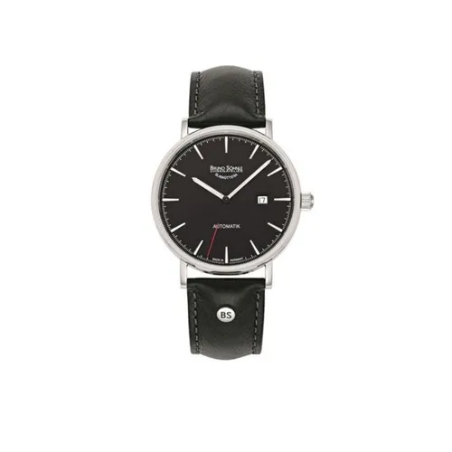 BRUNO SÖHNLE Quarzuhr 17-12218-741 – Elegante Armbanduhr - Diese stilvolle Armbanduhr vereint klassisches Design mit hochwertigen Materialien. Das schwarze Ziffernblatt und das edle Kalbslederarmband sorgen für ein angenehmes Tragegefühl und setzen einen eleganten Akzent.