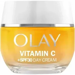 Olay Vitamin C Day Cream 50 ml - Tagespflege mit SPF 30, spendet intensive Feuchtigkeit, bekämpft Zeichen der Hautalterung und sorgt für einen ebenmäßigen Hautton.