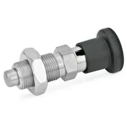 EDELSTAHL-RASTBOLZEN M.RASTSP.UND KONTERM. in weiß von Ganter