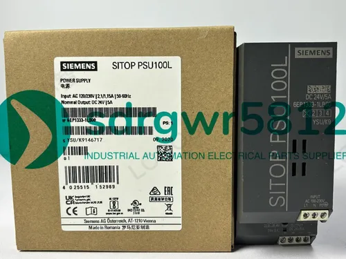 Siemens SITOP PSU100L 24 V/10A Hutschienen-Netzteil - SPS-Netzteile mit 240W Leistung, ideal für industrielle Anwendungen dank hoher Zuverlässigkeit und platzsparendem Design.