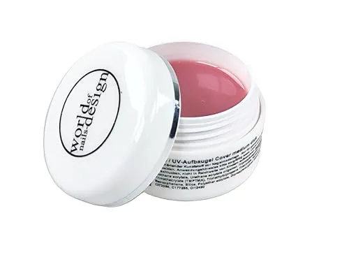 World of Nails-Design BasicLine UV-Gel Aufbaugel cover medium milchig, Babyboomer Look 30ml