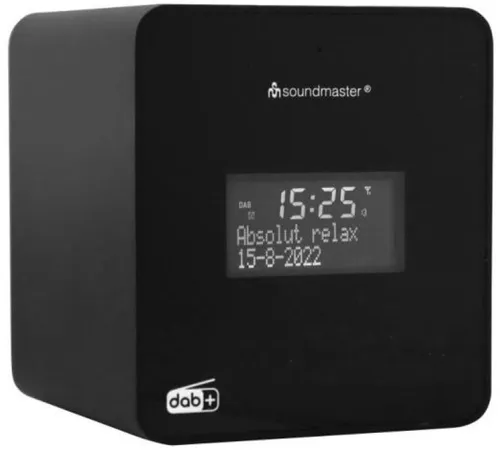 Soundmaster DAB+/UKW-RDS Uhrenradio UR109SW schwarz - DAB+/UKW-RDS Radio mit bis zu 140 Sek. Sprachaufnahme für individuelle Wecksignale, 30 Festsenderspeicher und praktische Einschlaf- und Schlummerfunktion.