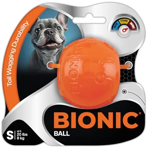Bionic Ball, extrem widerstandsfähiges Hundespielzeug, 5,8cm