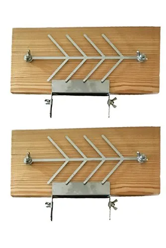 Flammlachsbrett Räucherbrett Lärche 2er Set klein - Top geeignet als Party Geschenk