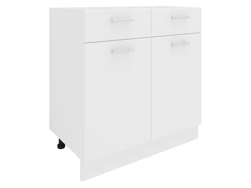 VCM Unterschrank Esilo - Moderner Küchenschrank in Weiß - Küchenschrank mit pflegeleichter Oberfläche, höhenverstellbaren Füßen und optionaler Arbeitsplatte – ideal für eine schlichte, moderne Küche.