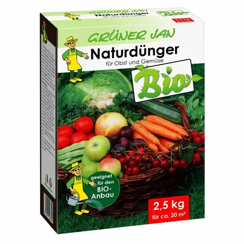 Grüner Jan Naturdünger 7x 2,5kg für Obst & Gemüse