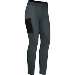 Bergson Fahrradhose SUNDRA COMFORT (mit Sitzpolster) Damen Fahrradhose, bielatisch, tight, Normalgrößen, dunkel grau grau 42