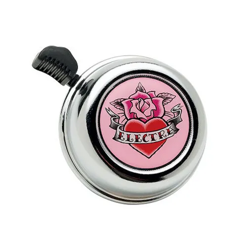 Electra Ringer Bell Rose Tattoo Fahrradklingel, Fahrrad Klingel, Bike Bell chrom