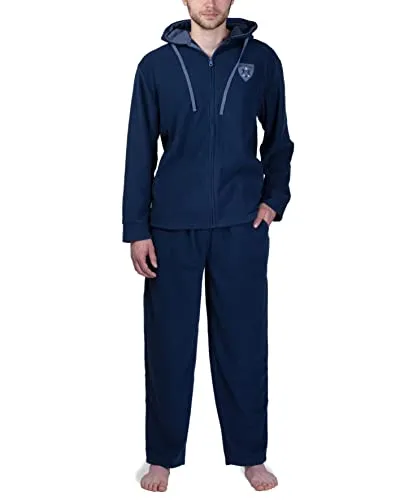 SLOUCHER Fleece-Anzug für Herren, Navy, Größe: 3XL - Kuscheliger Fleece-Anzug aus 100% Micropolyester für höchsten Tragekomfort. Ideal für entspannte Tage zuhause oder als Schlafanzug. Robuste Verarbeitung für lange Freude.