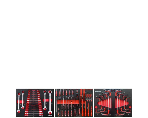 Mephisto-Tools Werkzeugset mit Soft Inlay - Umfassendes Werkzeugset mit 46 Teilen, inklusive Soft Inlay in stilvoller Carbon-Optik – ideal für Hobbybastler und Profis.