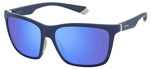 POLAROID Pld 2126/s XW0/5X BLUE GREY Sunglasses Men's Acetate, Standard, 58