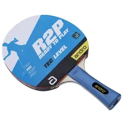 andro R2P TEC Tischtennisschläger mit konkavem Griff