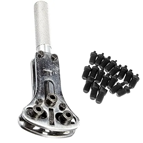 Uhrenöffner,Gehäuseöffner mit Schlüssel Uhrenrücken Entferner Uhrenöffner Uhr Zurück Gehäuseöffner Gehäuseöffner Armbanduhr with 18 Opening Screws zum Uhr Reparieren Reparatur Batteriewechsel