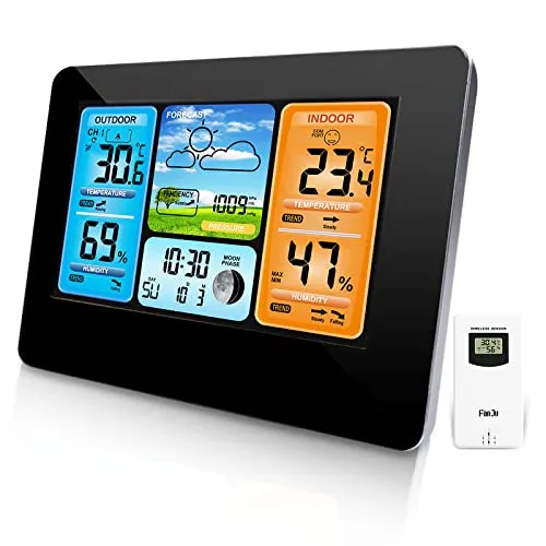Kabellose Wetterstation mit Digitalanzeige und Außensensor