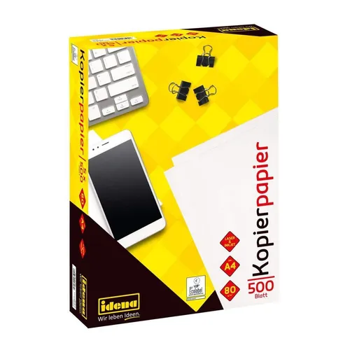 Idena Kopierpapier 80g/m² weiß DIN A4 500 Blatt in weiß von Idena