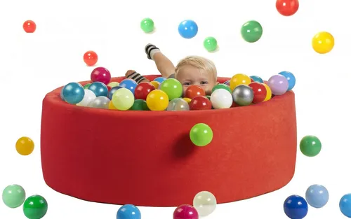 sunnypillow Bällebad für Baby Kinder mit 200 bunten Bällen - Bällebad (90x30cm) fördert motorische Fähigkeiten und visuelle Wahrnehmung, aus hochwertigen ungiftigen Materialien, leicht zu reinigen und ideal für jedes Kinderzimmer.