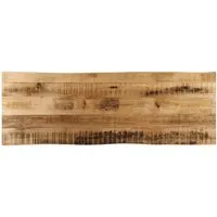 vidaXL Tischplatte aus Mango Massivholz, 120x40x3,8cm