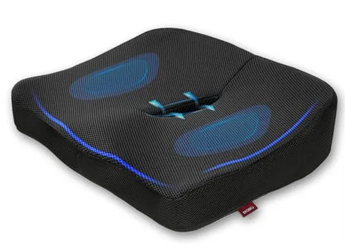 beobeu Sitzkissen Memory-Schaum belüftet ergonomische Design Kissen Coccyx lindert Rücken Hüftschwanz Schwanzknochen Ischias Schmerzen für Bürostuhl Autositz Rollstuhl