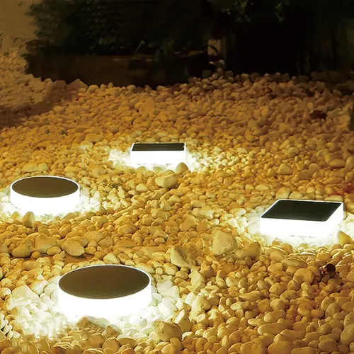 Solarleuchte 15cm Tischlampe Gartenlampe kabellos Wandlampe Solarlampe Zaun LED