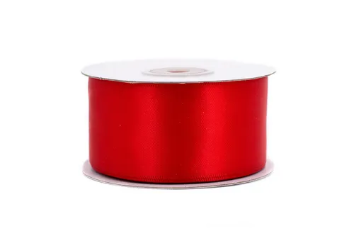 Creativery Satinband, Doppelseitiges Satinband 38mm x 20m Rolle Rot