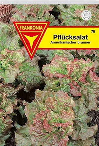 Pflücksalat, Salat, Amerikanischer brauner, Samen für ca. 6 lfm.