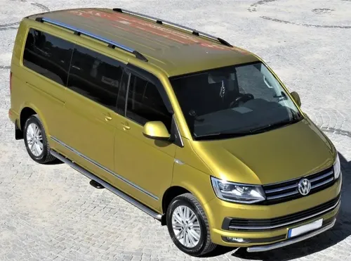 Dachreling passend für VW T5 T6 T6.1 kurz ab 2003 Hochglanzpoliert mit Tüv ABE