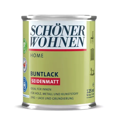 Schöner Wohnen Home   2 mal  125 ml  Seidenmatt  1015 Hellelfenbein n  12€/L