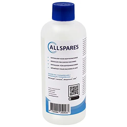 AllSpares Entkalker für Kaffeemaschinen geeignet für Delonghi EcoDecalk DLSC500 und AEG M3BICD200 (500 ml (1er Pack))